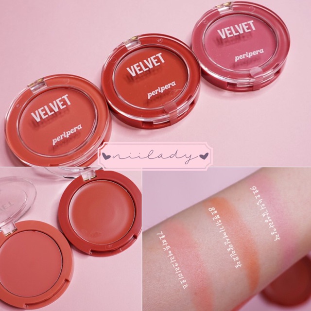 Má hồng kem Peripera Pure Blushed Velvet Cheek