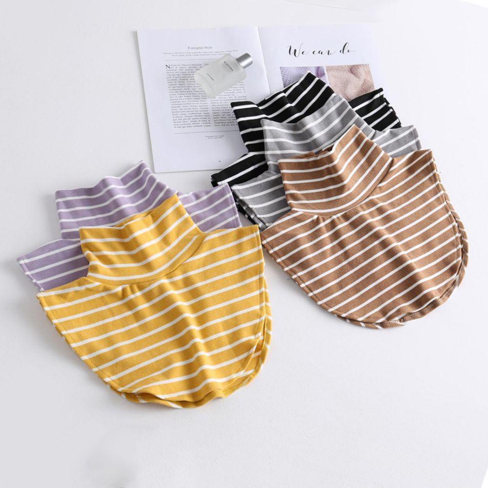 Cổ Áo Giả Kẻ Sọc Thời Trang Ấm Áp Có Thể Tháo Rời