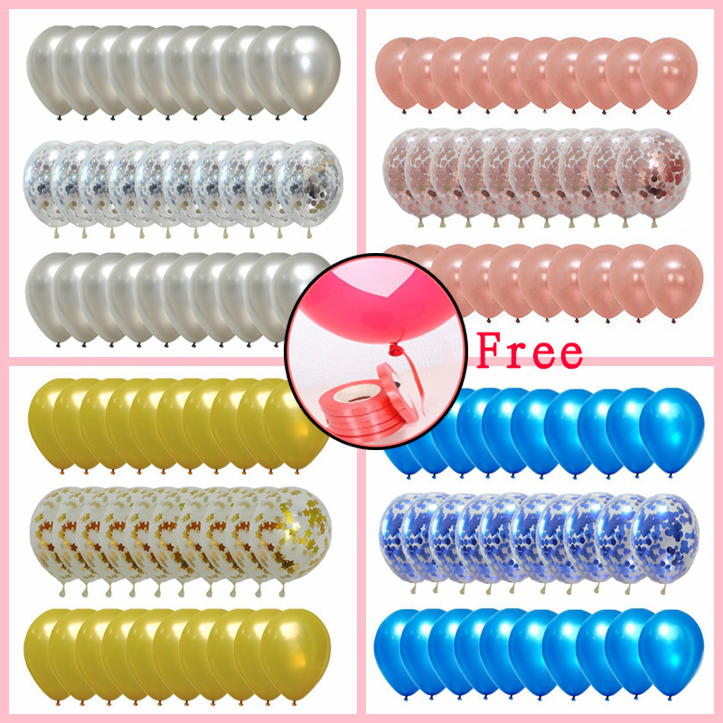 Set 30 Bong Bóng 12 Inch Trang Trí Tiệc Đa Năng Nhiều Màu Tùy Chọn