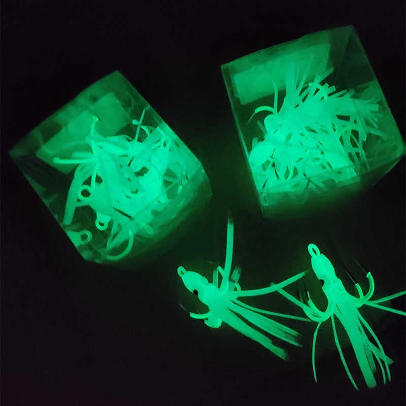 Hộp 5 lưỡi câu cá bằng sắt hình bạch tuộc