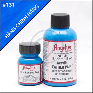 [CHÍNH HÃNG - KHÔNG CHIẾT] Bahama Blue 131 - Màu ANGELUS Leather Paint Neon vẽ da, vải, custom giày