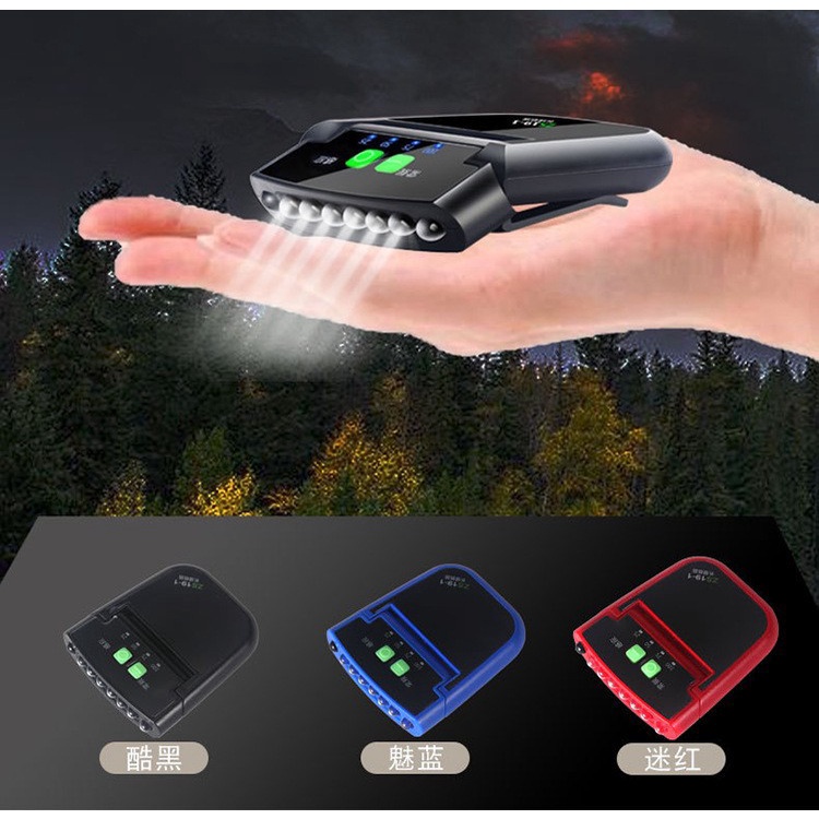 Đèn LED đội đầu siêu sáng có thể điều chỉnh có kẹp tiện dụng cho câu cá