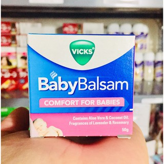 TiniMart-Dầu bôi ấm ngực Vicks Baby Balsam 50g