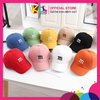 Nón cho bé gái bé trai mũ cho bé từ 6 tháng tuổi kiểu lưỡi trai chữ m màu sắc đẹp phong cách hàn quốc TTRANG03-MULTRAI