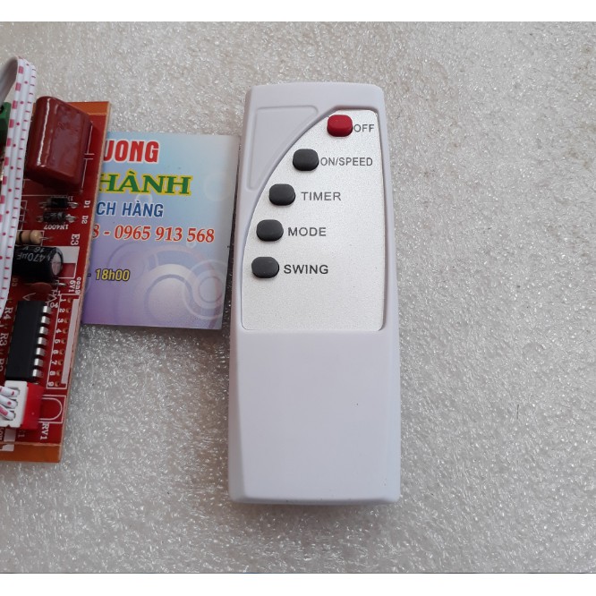 (bán rời remote) điều khiển từ xa cho quạt (in tiếng Anh)