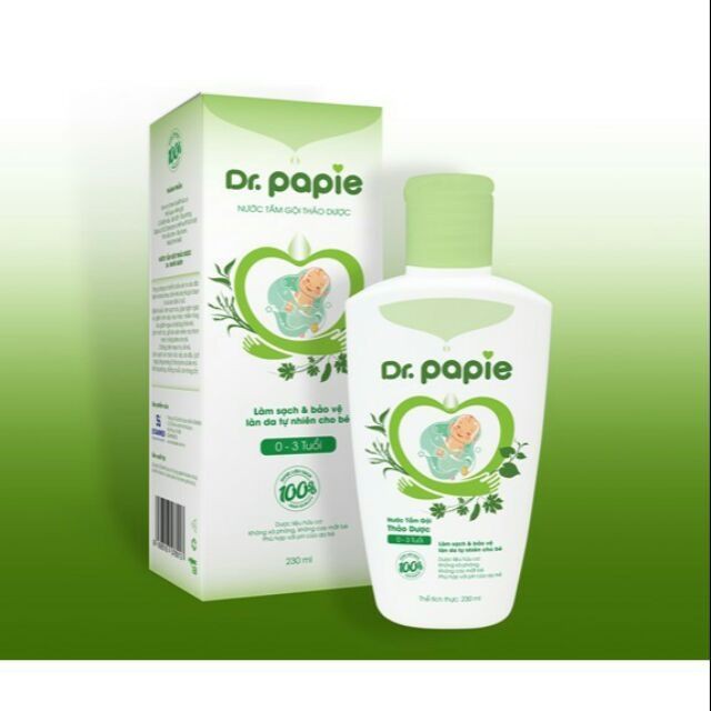 Sữa tắm thảo dược Dr Papie cho bé 230ml