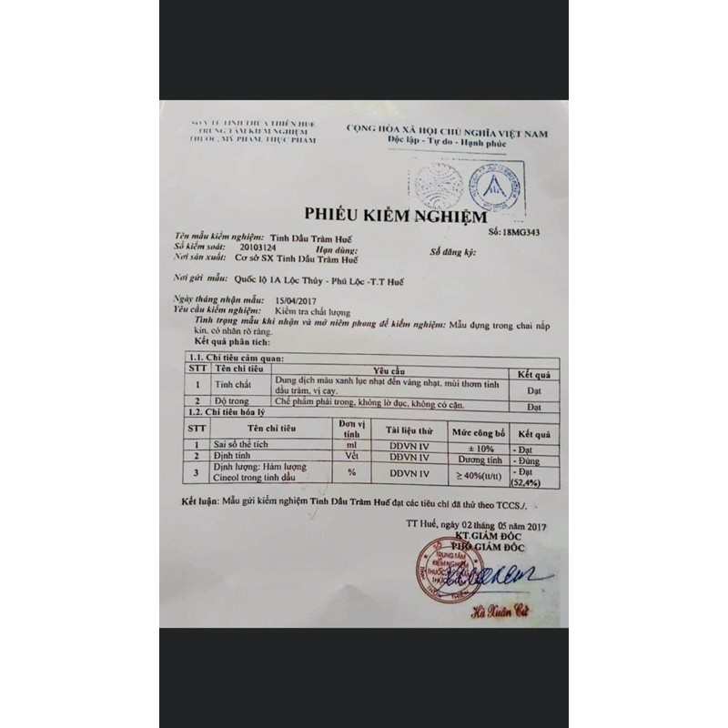 Dầu tràm Huế chai 100ml