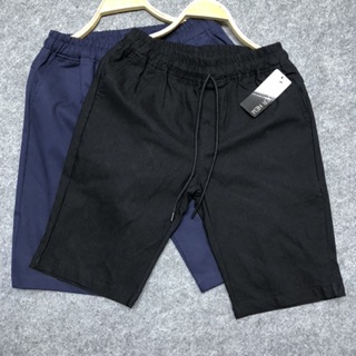Quần short lưng thun ngang gối
