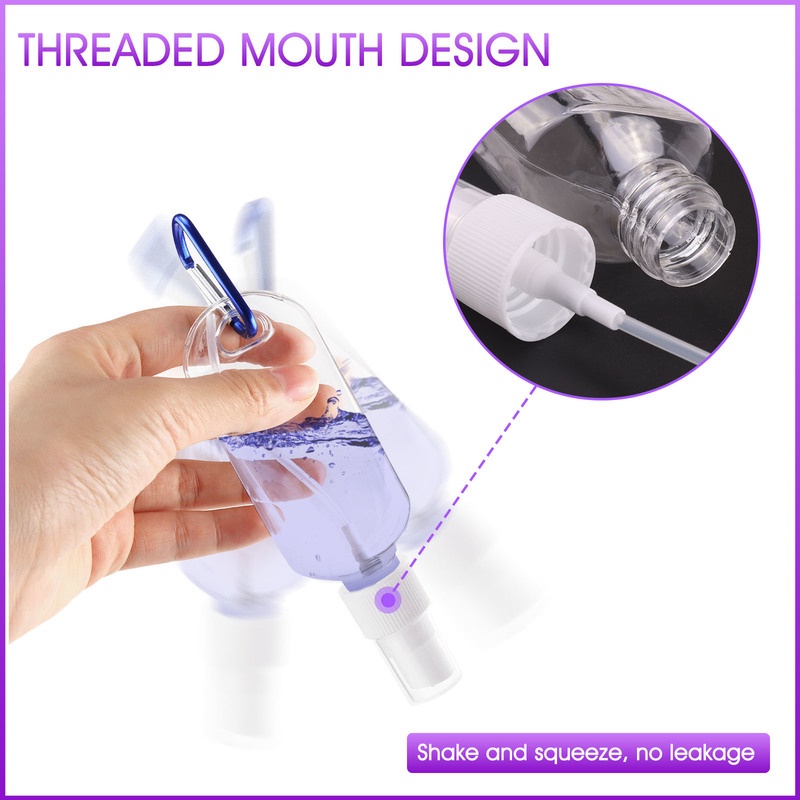 Bình xịt nước hoa 30/50ml chống rò rỉ thiết kế trong suốt tiện dụng