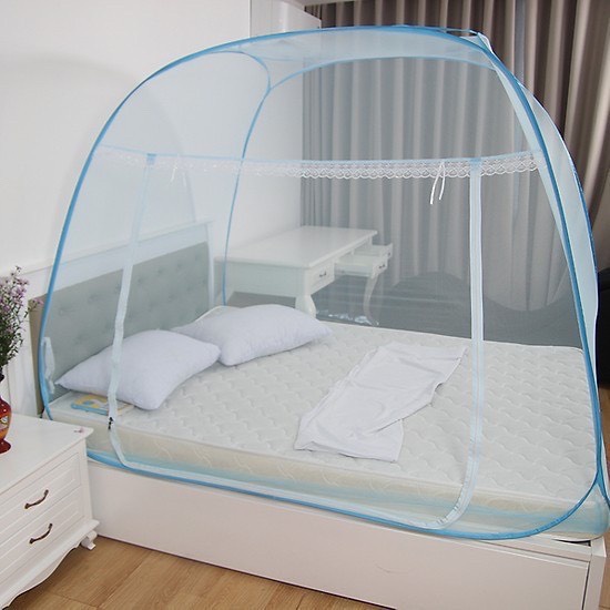 Màn chụp tự bung đỉnh rộng Mùng tự bung đỉnh rộng gia đình 1m6, 1m8, 2m2, 1m2 Cao Cấp