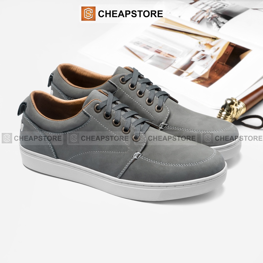 Giày da bò nam CHEAPSTORE CS446 - Giày thể thao tăng chiều cao da bò thật 100% (bảo hành 24 tháng) | BigBuy360 - bigbuy360.vn