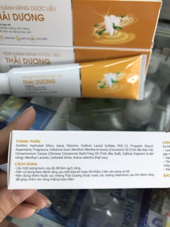 Kem Đánh Răng Dược Liệu Thái Dương type 100g