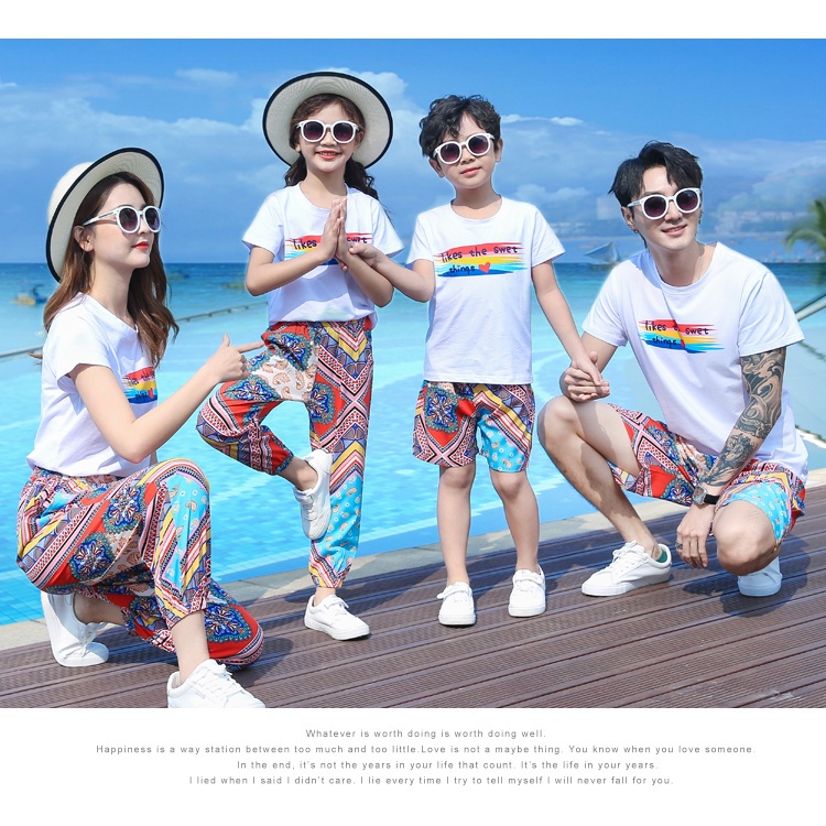 Đồng Phục Đi Biển Familylove - Áo Đồng Phục Gia Đình Đi Biển Likes The Sweet Things