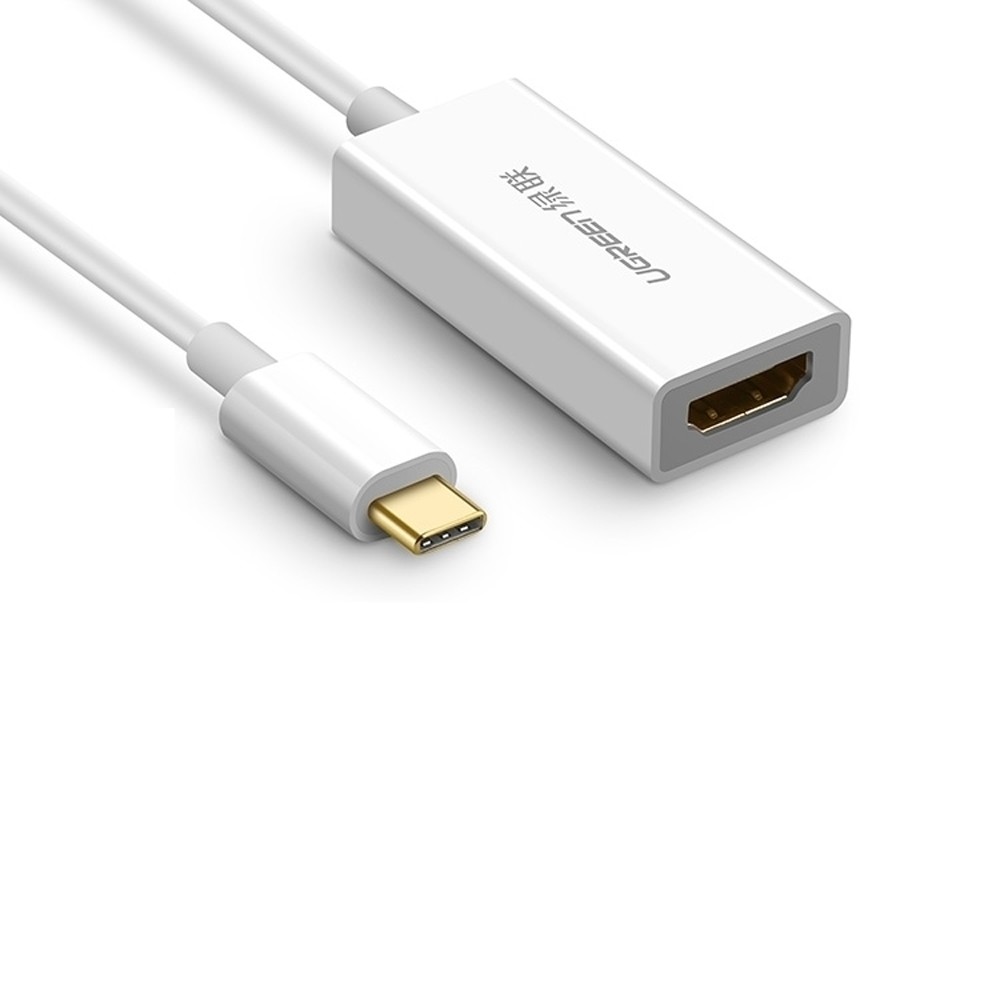 Freeship 99k TQ_Cáp adapter chuyển đổi USB type C ra HDMI 4K@30Hz Ugreen 50514 - Trắng