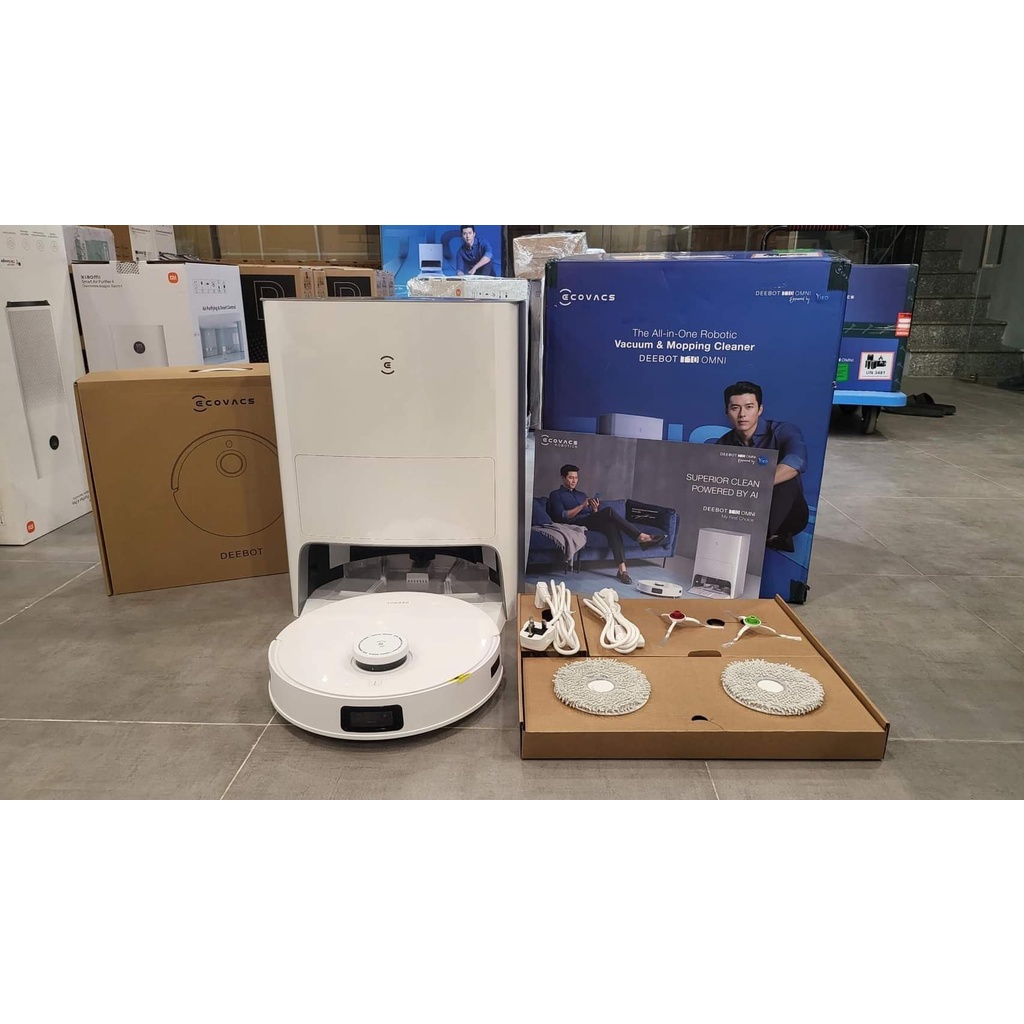 Robot Hút Bụi Lau Nhà DEEBOT T10 OMNI - Robot tự động giặt khăn, tự động đổ rác, sấy khăn