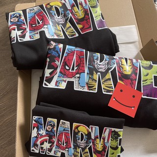 ÁO THUN NAM NỮ - [ MARVEL ] LOGO CUSTOM