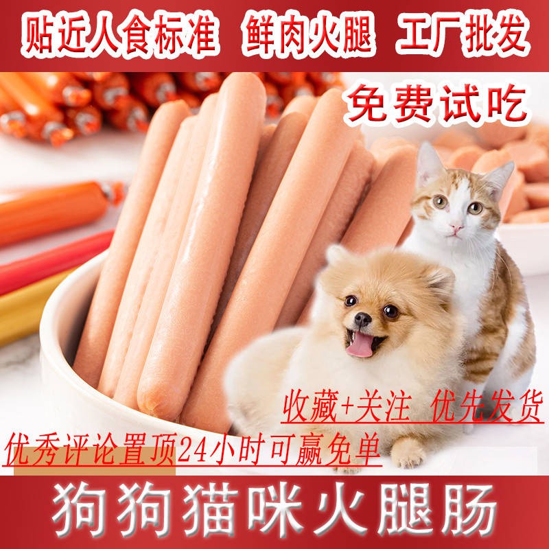 Dog Snack Dog Ham Xúc xích Cat Mi Teddy Gold Fill Canxi Đào tạo Pet Dog Ăn xúc xích Chó Thực phẩm Bán buôn