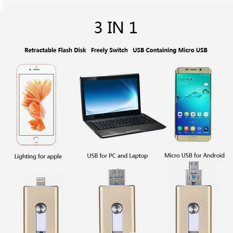 Usb 512Gb Cho Iphone / Android / Pc