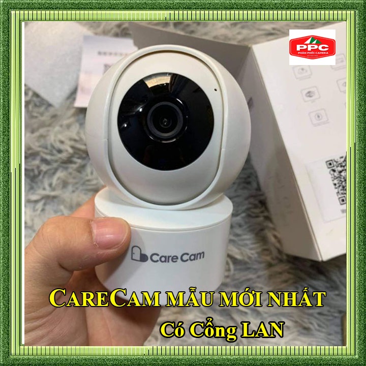 Camera Carecam YH200 2.0MP Full HD 1080p mới 2022, Có hú còi báo động, Xoay 360 độ, đàm thoại 2 chiều