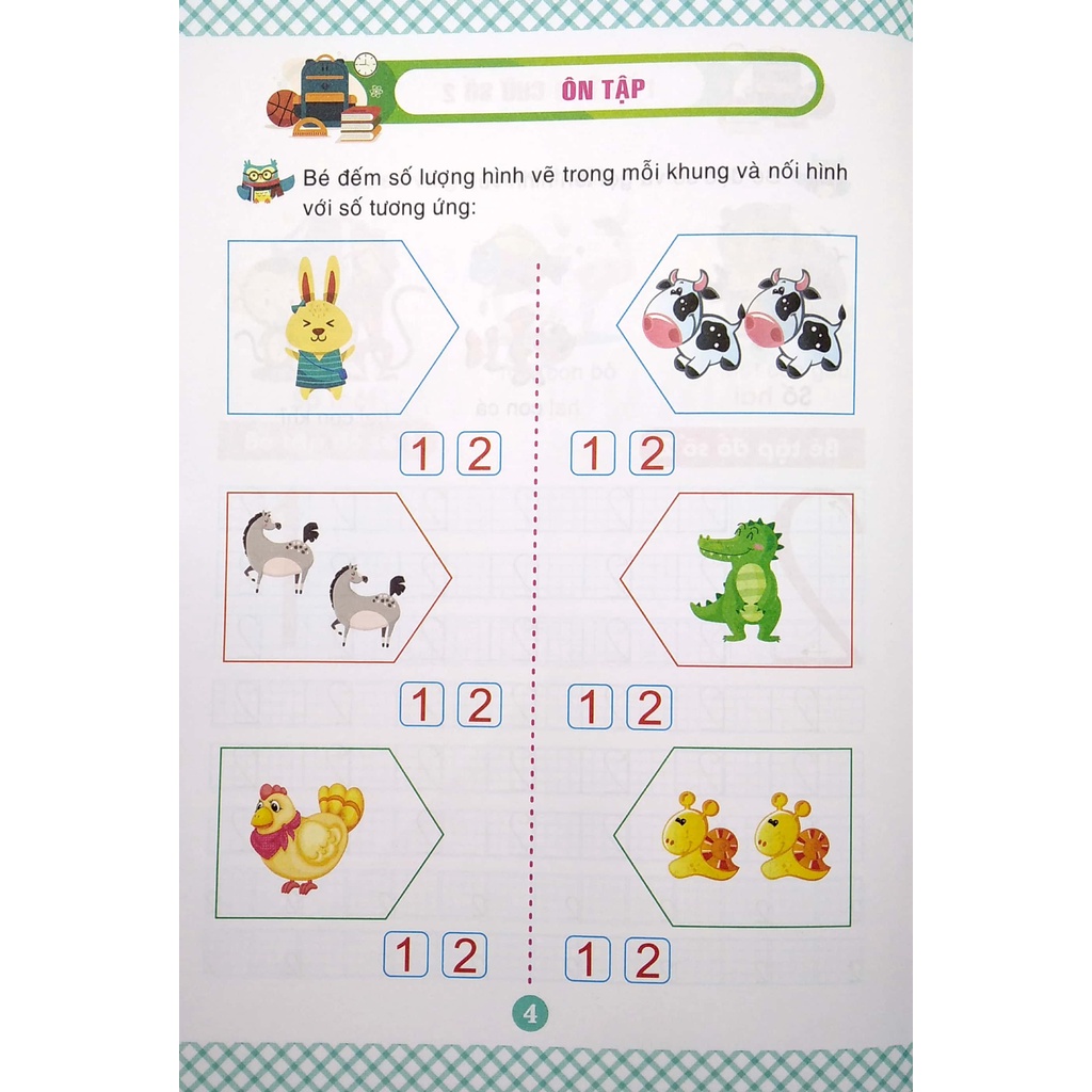 Sách Chuẩn Bị Vào Lớp 1 - Bé Làm Quen Với Toán - Tập 2