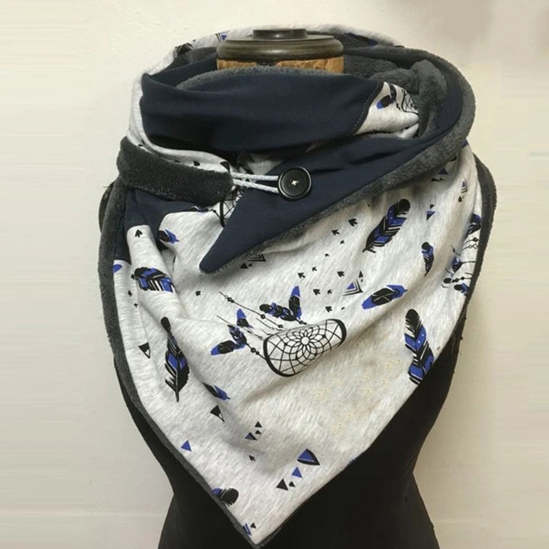 Khăn choàng cổ bằng vải giả lông cừu dày dặn giữ ấm mùa đông in họa tiết hoa bồ công anh màu sắc tương phản cho nam và nữ
 | BigBuy360 - bigbuy360.vn