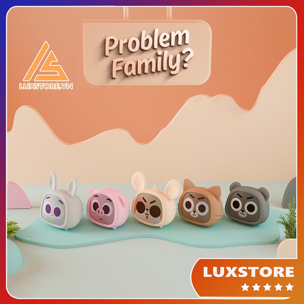 LOA BLUETOOTH HÌNH THÚ MINI, NHỎ GỌN TRANG TRÍ DÉCOR GÓC LÀM VIỆC – LUXSTORE