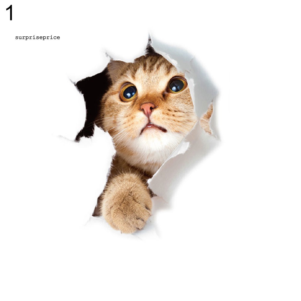 Giấy dán tường trang trí hình mèo đáng yêu