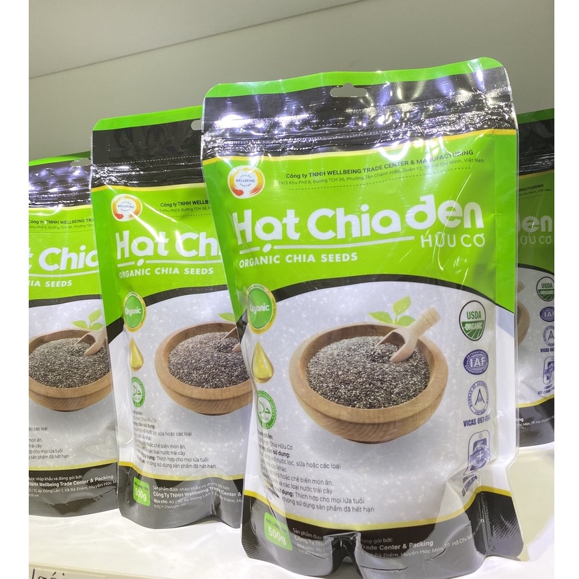 HẠT CHIA ĐEN organic hữu cơ CHẤT LƯỢNG LOẠI 1 hàng chính hãng nhập khẩu Úc, đô ăn vặt, ngũ cốc