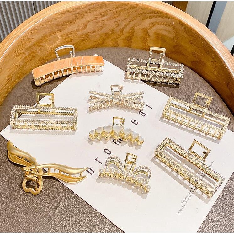 Kẹp tóc đính ngọc trai giả sang trọng thanh lịch cho nữ