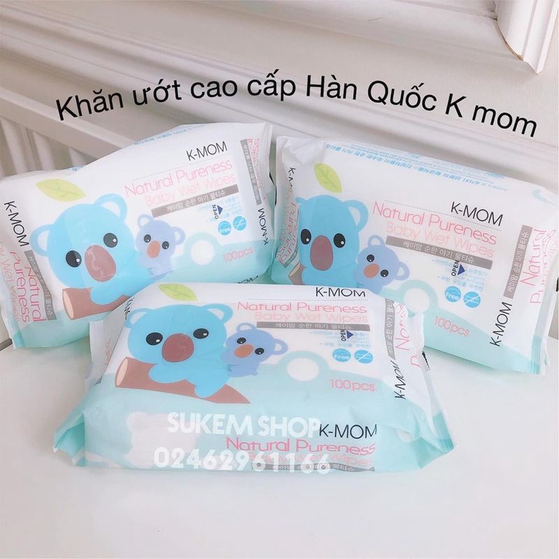 [Mã SKAMLTSM9 giảm 10% đơn 99K] Giấy ướt Kmom loại thường 100 TỜ