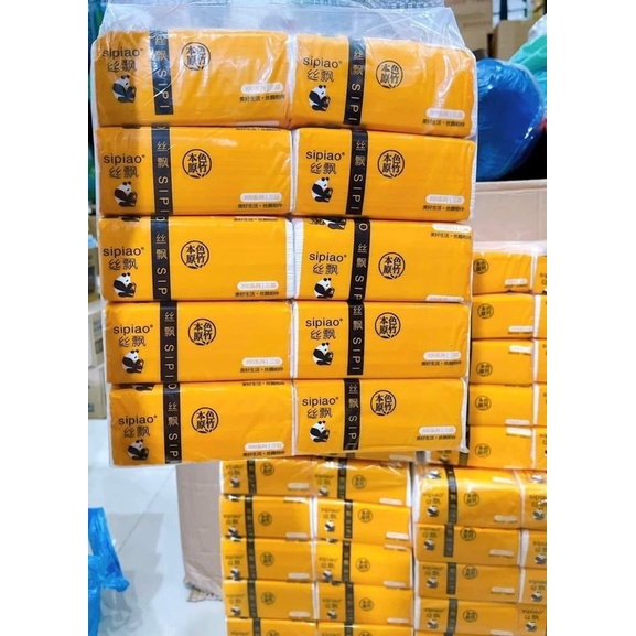 10 Cuộn giấy ăn gấu bông trúc - chính hiệu sipiao