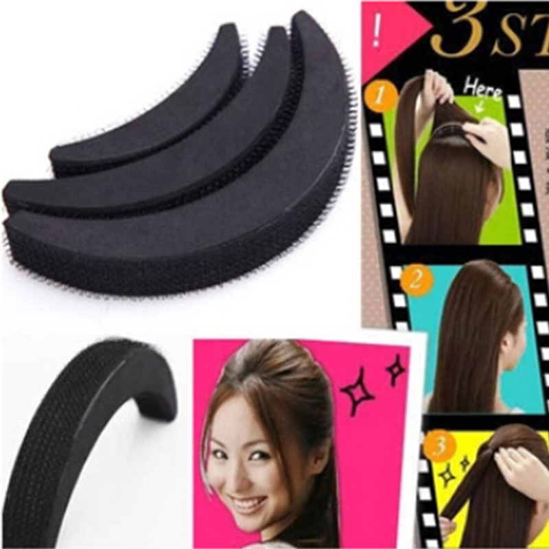 [extremewellknownfine]3X Different Size Women Volume Hair Base DIY Bump Styling Insert Tool HOT