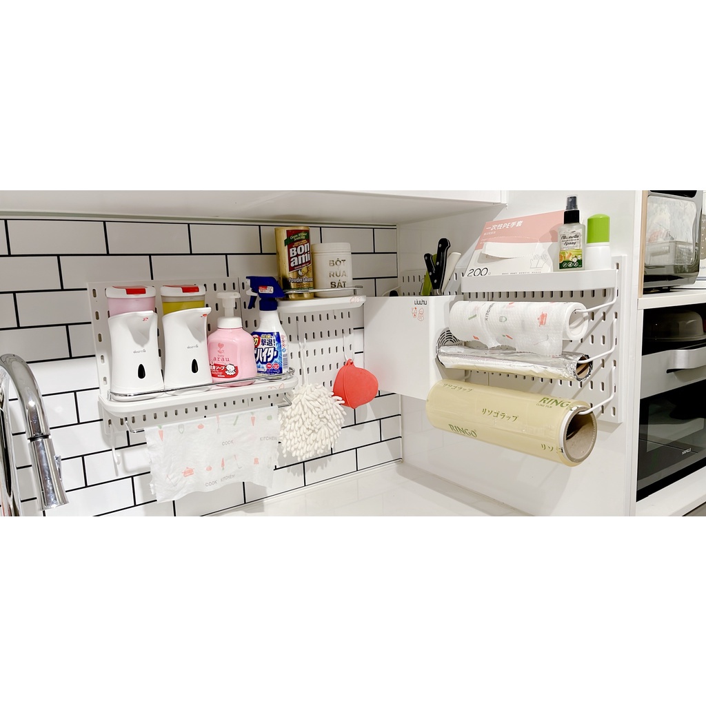 Kệ treo khăn giấy G004 Kệ đa năng phụ kiện pegboard
