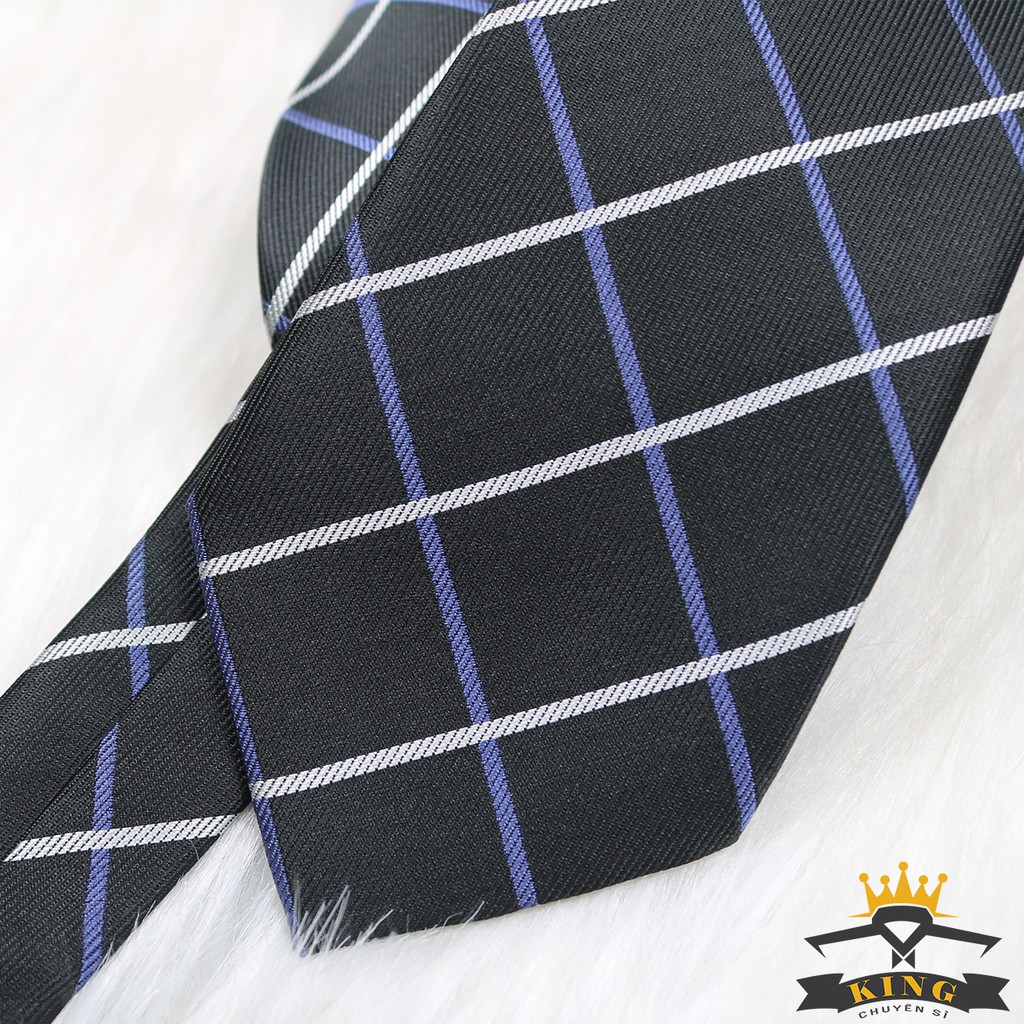 Cà vạt nam KING vải silk lụa cao cấp công sở và chú rể style hàn quốc giá rẻ C054