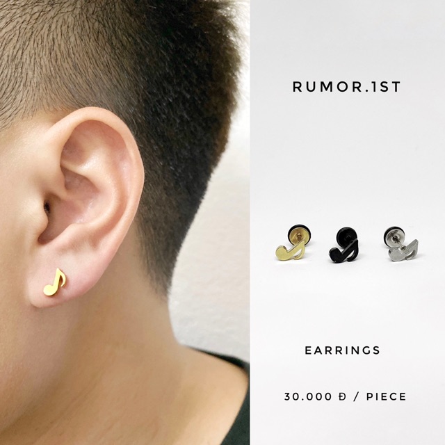 Khuyên nốt nhạc thép y tế