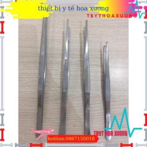 Nỉa thẳng y tế 14 cm - nhíp y tế 14cm không mấu dùng trong phẩu thuật và hộp sơ cứu y tế