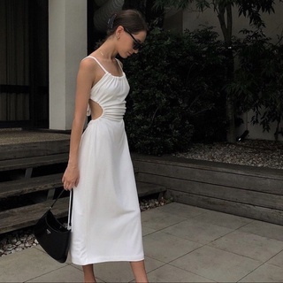 Đầm hở lưng trắng siêu Tây