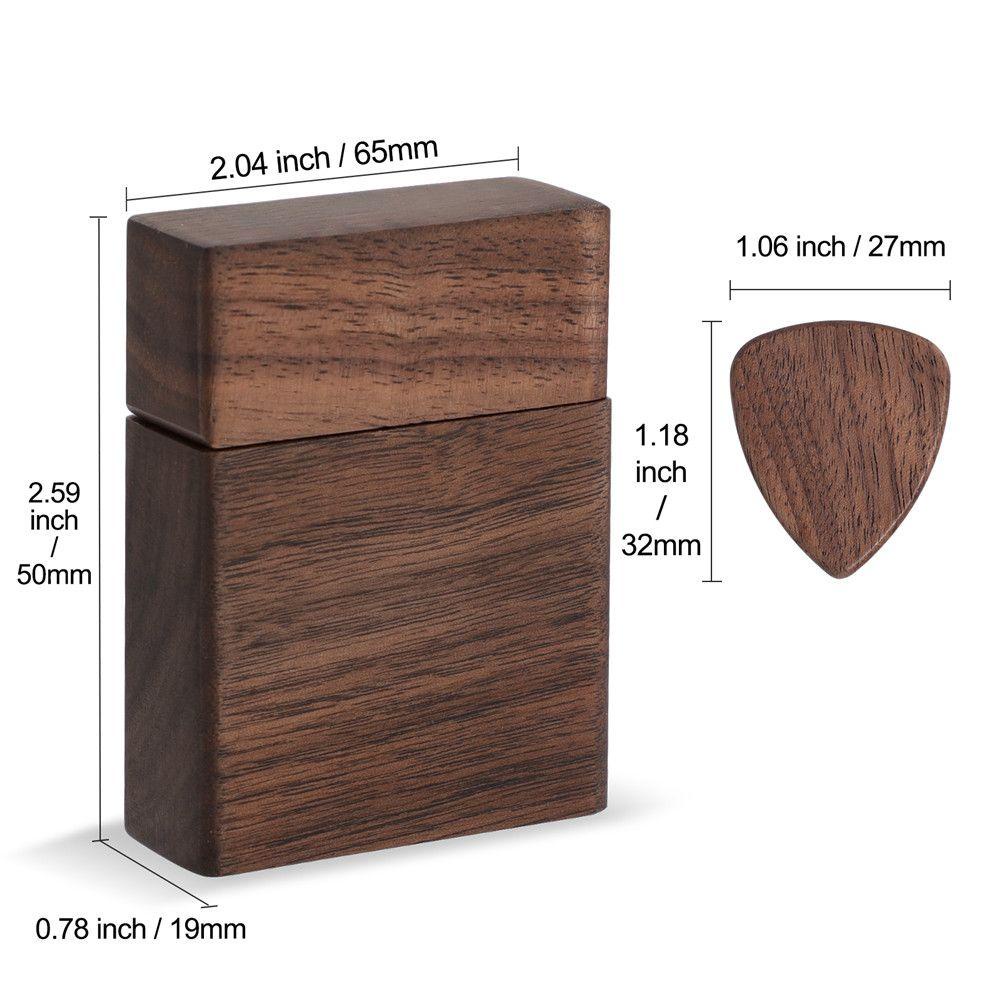 Hộp Đựng Phím Gảy Đàn Guitar Màu Đen
