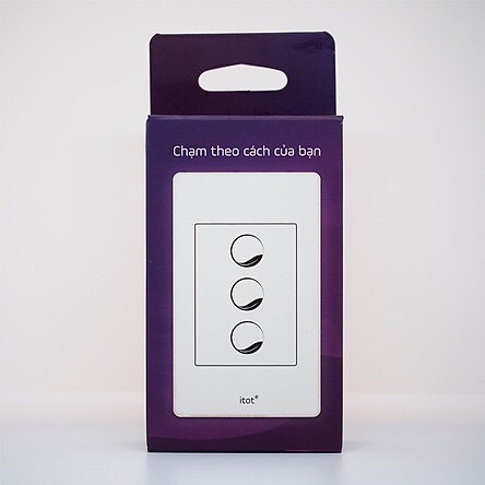 CÔNG TẮC CẢM ỨNG THÔNG MINH ITOT 3 NÚT_TÍCH HỢP SẴN WIFI