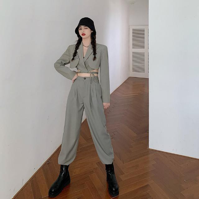 Mới Bộ Đồ Vest Thời Trang Mùa Thu Thanh Lịch Cho Nữ