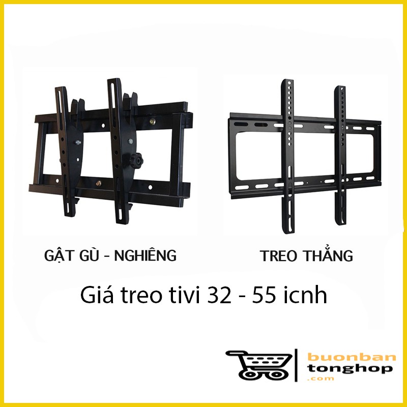 GIÁ TREO TIVI ĐA NĂNG 32" - 55" TREO THẲNG VÀ GẬT GÙ TREO NGHIÊNG KHANG THỊNH