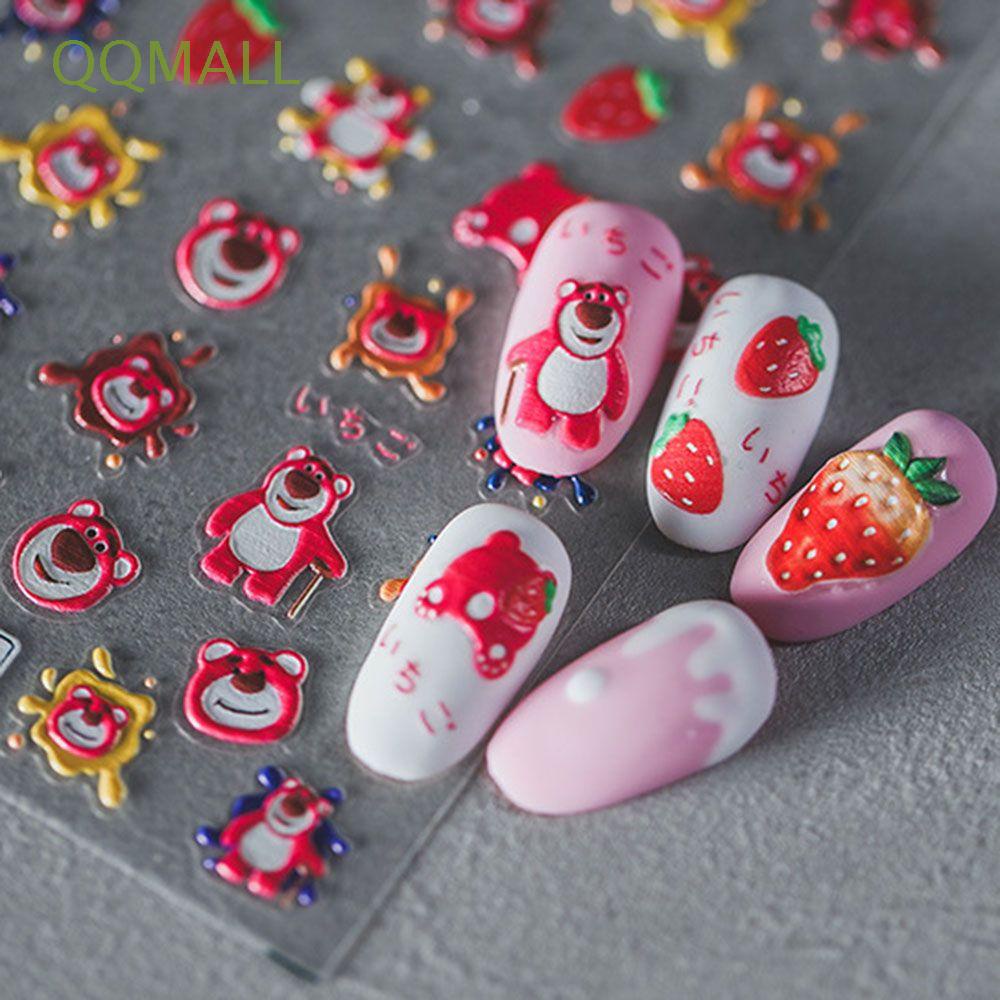 Miếng Dán Trang Trí Móng Tay Họa Tiết Trái Cây Phong Cách Hàn Quốc Xinh Xắn