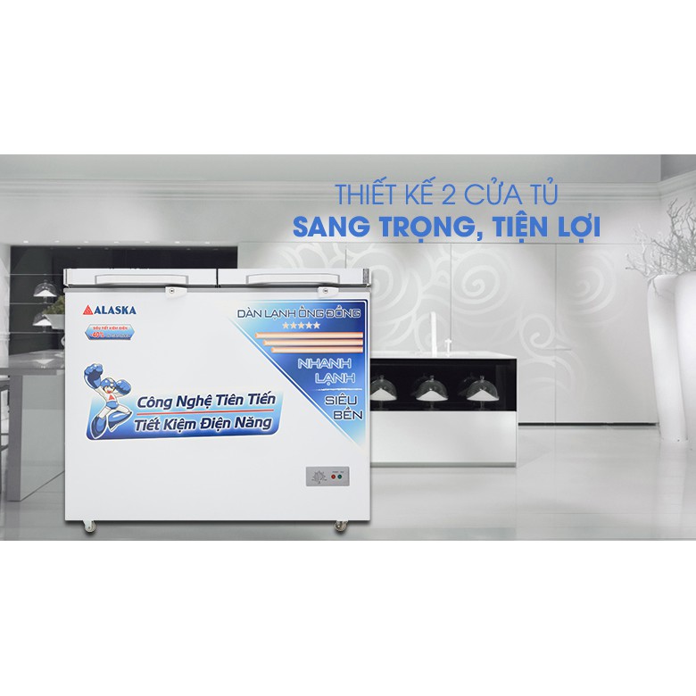 Tủ đông/Mát Alaska 250Lít BCD-3068C (Miễn phí giao tại HCM-ngoài tỉnh liên hệ shop)