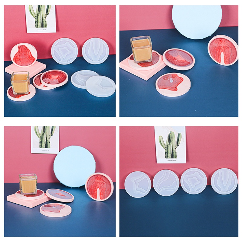 Khuôn Silicone Làm Nhựa Resin Epoxy Hình Tròn Diy