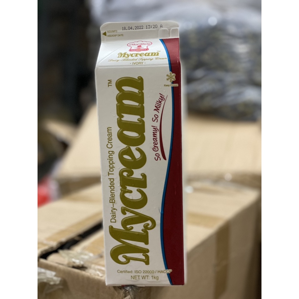Kem Trang Trí Bánh MYCREAM Vàng Hộp 1kg
