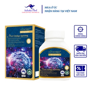 Bổ não vitatree maxi ginkgo 9500 60 viên hàng úc chính hãng
