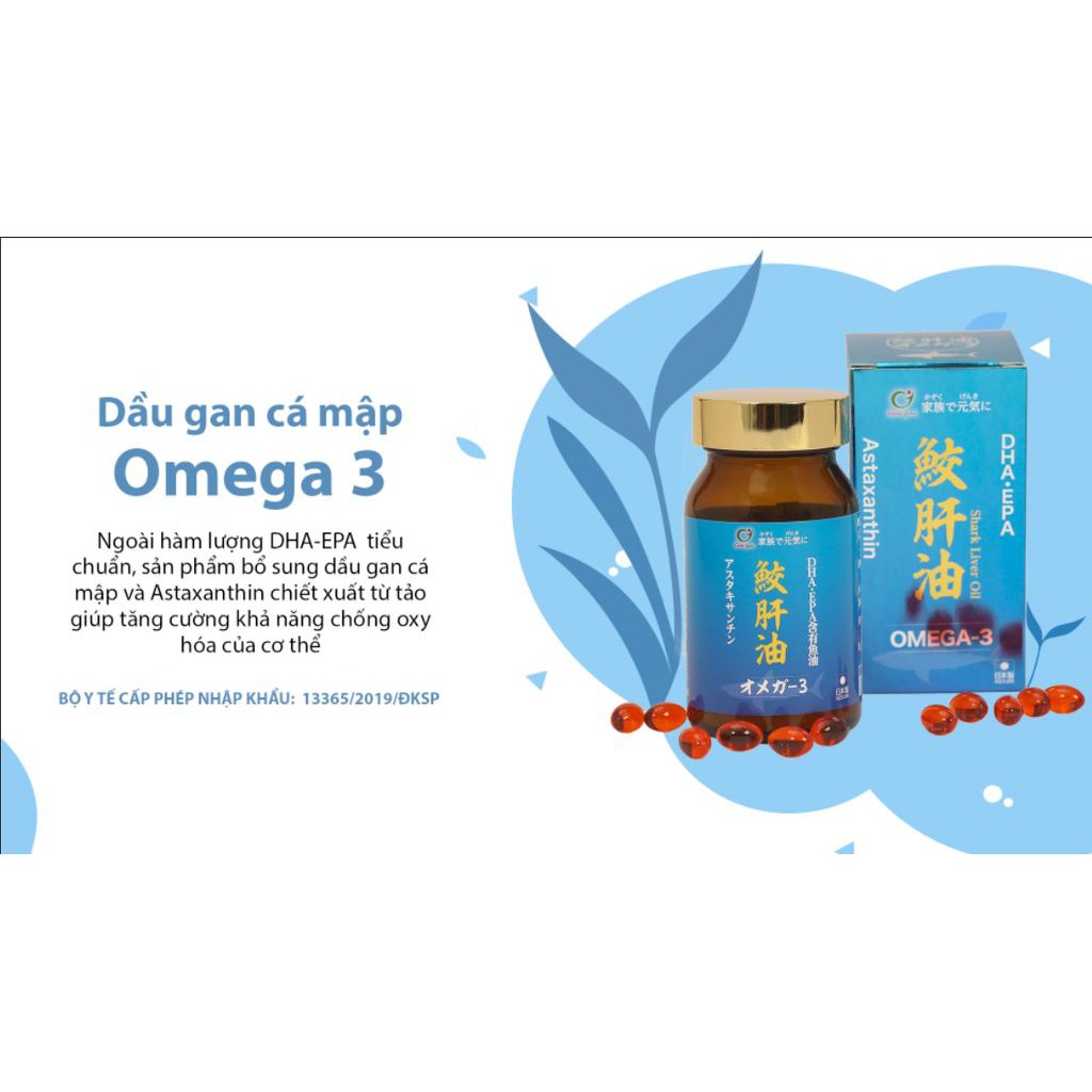 VIÊN UỐNG DẦU CÁ OMEGA-3 GENKI FAMI