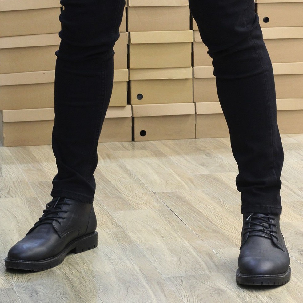 Giày nam cổ cao da bò thật LONGSRORE boot nam cao cấp tăng chiều cao 4cm bảo hành 12 tháng GD97 | BigBuy360 - bigbuy360.vn