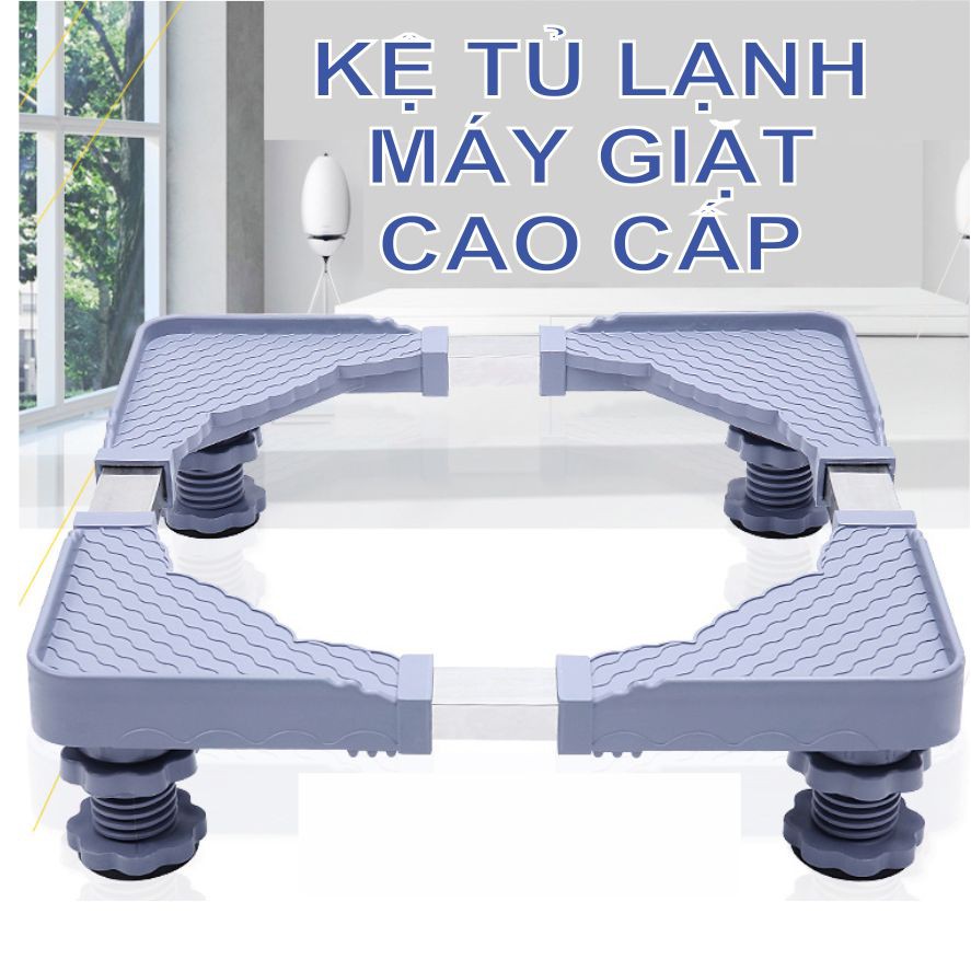 Giá để tủ lạnh, máy giặt cao cấp, tăng giảm các chiều, các chân.