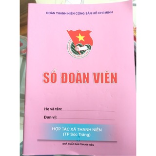 SỔ ĐOÀN VIÊN - Bìa hồng mẫu mới 2023